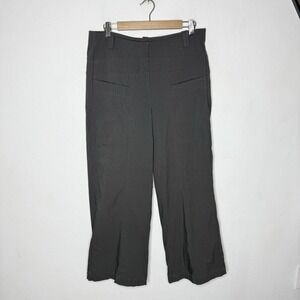 Habitat‎ Power Stripe Gray City Pant Straight Leg Business Women's Medium